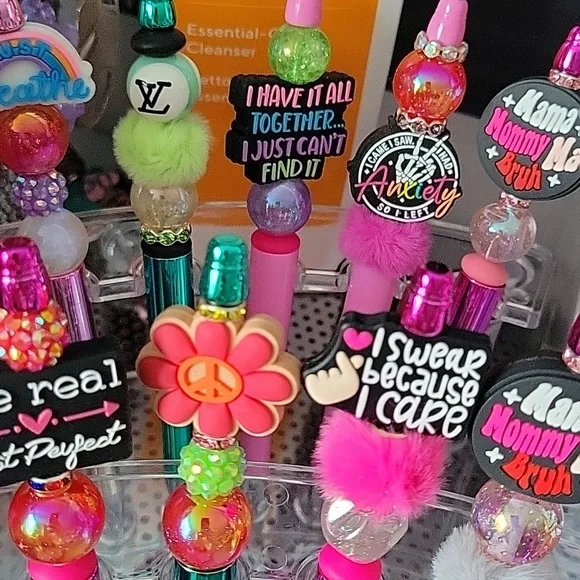 Colorful Focal Bead Pens Set of 6 - Picture 4 of 4